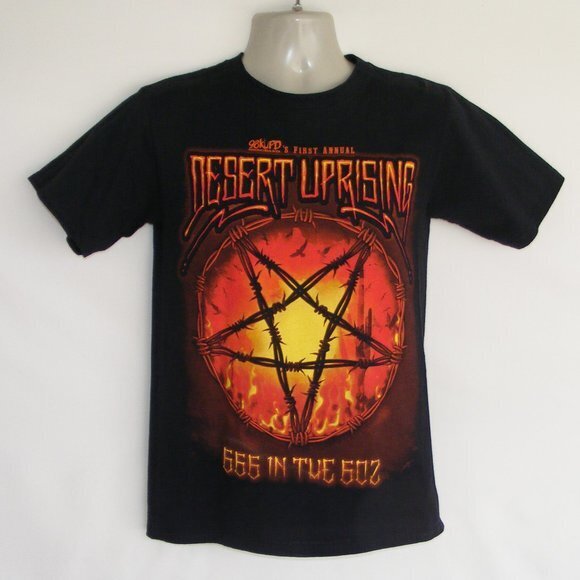 DESERT UPRISING Festival Tshirt S Black 666 in the 602 Phoenix AZ 2012